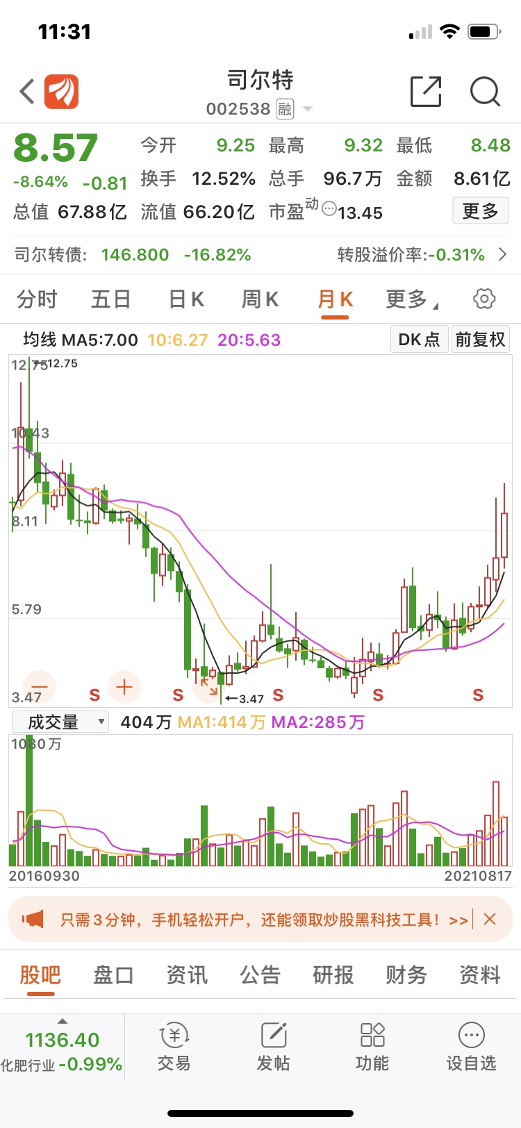 一只股票如果按日k线很容易被主力洗出来的