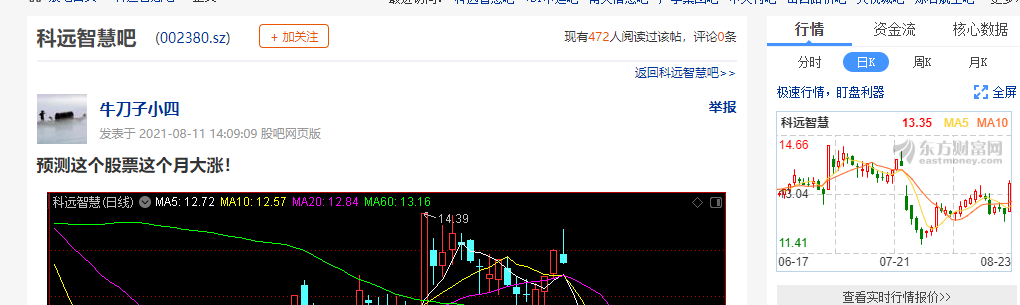 终于涨了_科远智慧(002380)股吧_东方财富网股吧