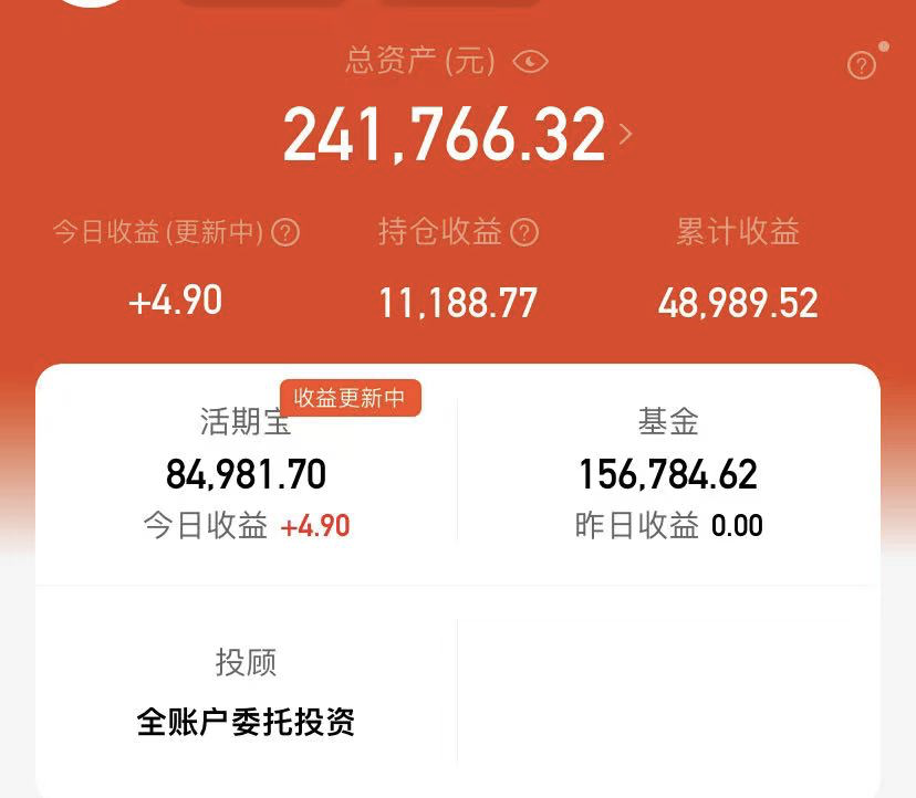 目标100万基金总账户公开计划2021117第8期