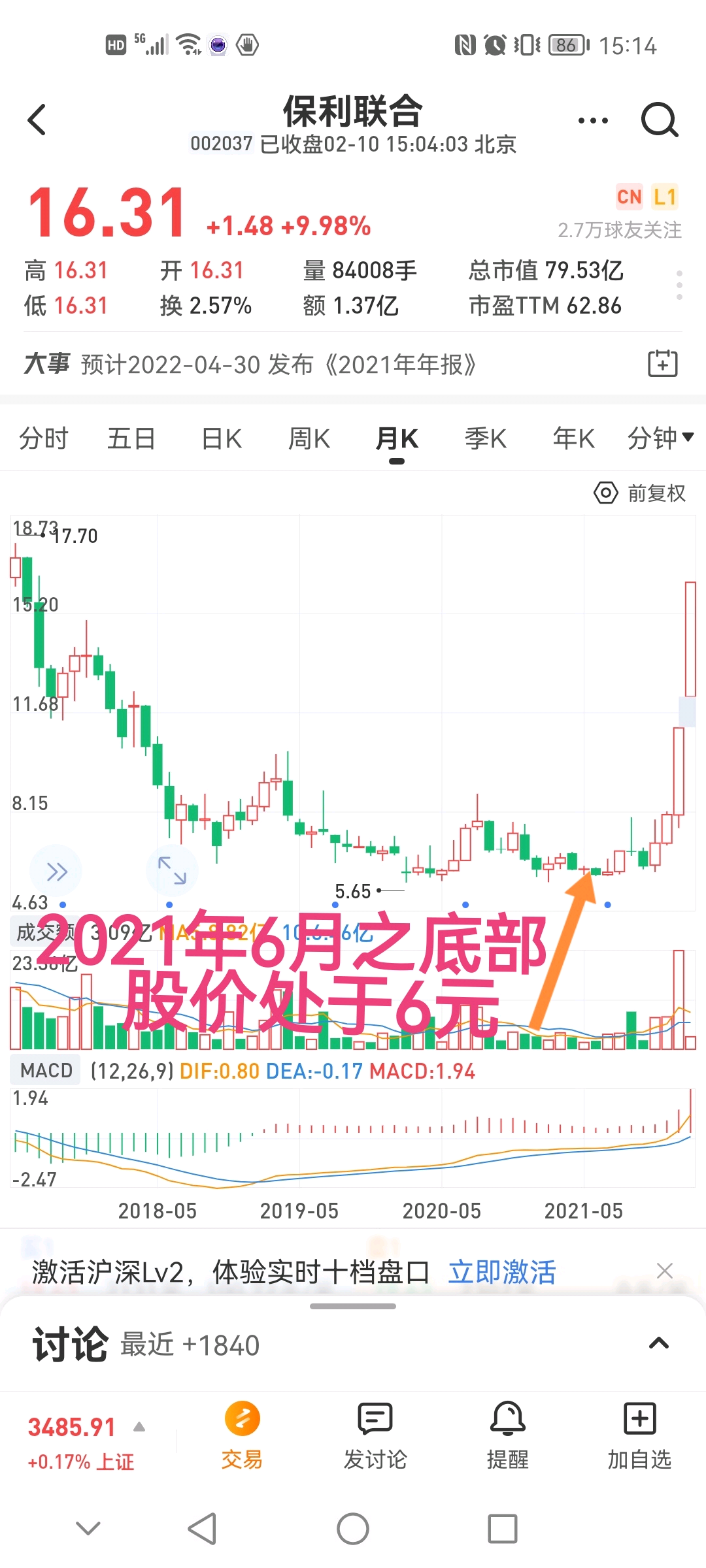 第二个:是其在2018年增发股票,增发价格为7.