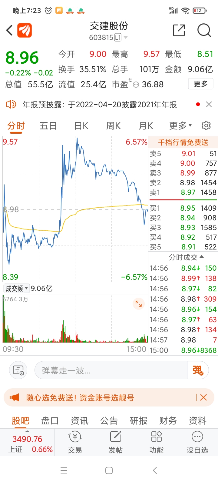 交建股份sh603815这只股票走势和主力跟岭南股份一模一样17号故意