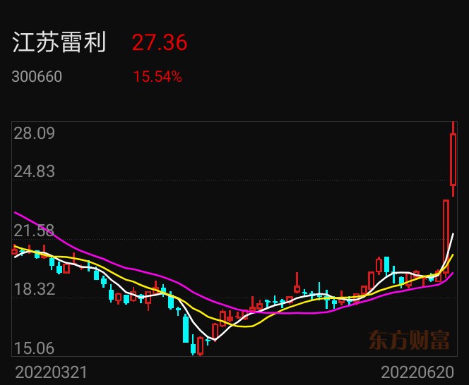 江苏雷利难以连板