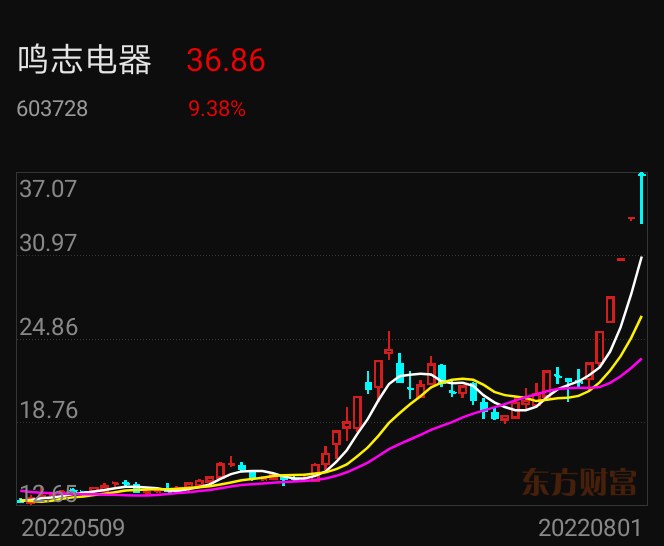 鸣志电器难以再涨停