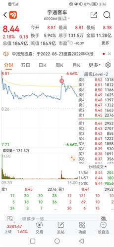 宇通客车股票价格_行情_走势图—东方财富网