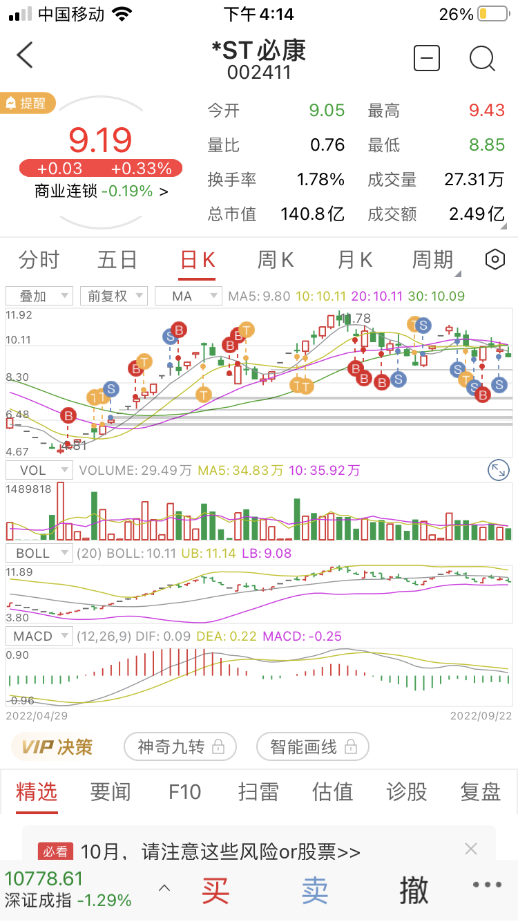 康美亏的17万已从曙光和必康赚回来当时我刚买入曙