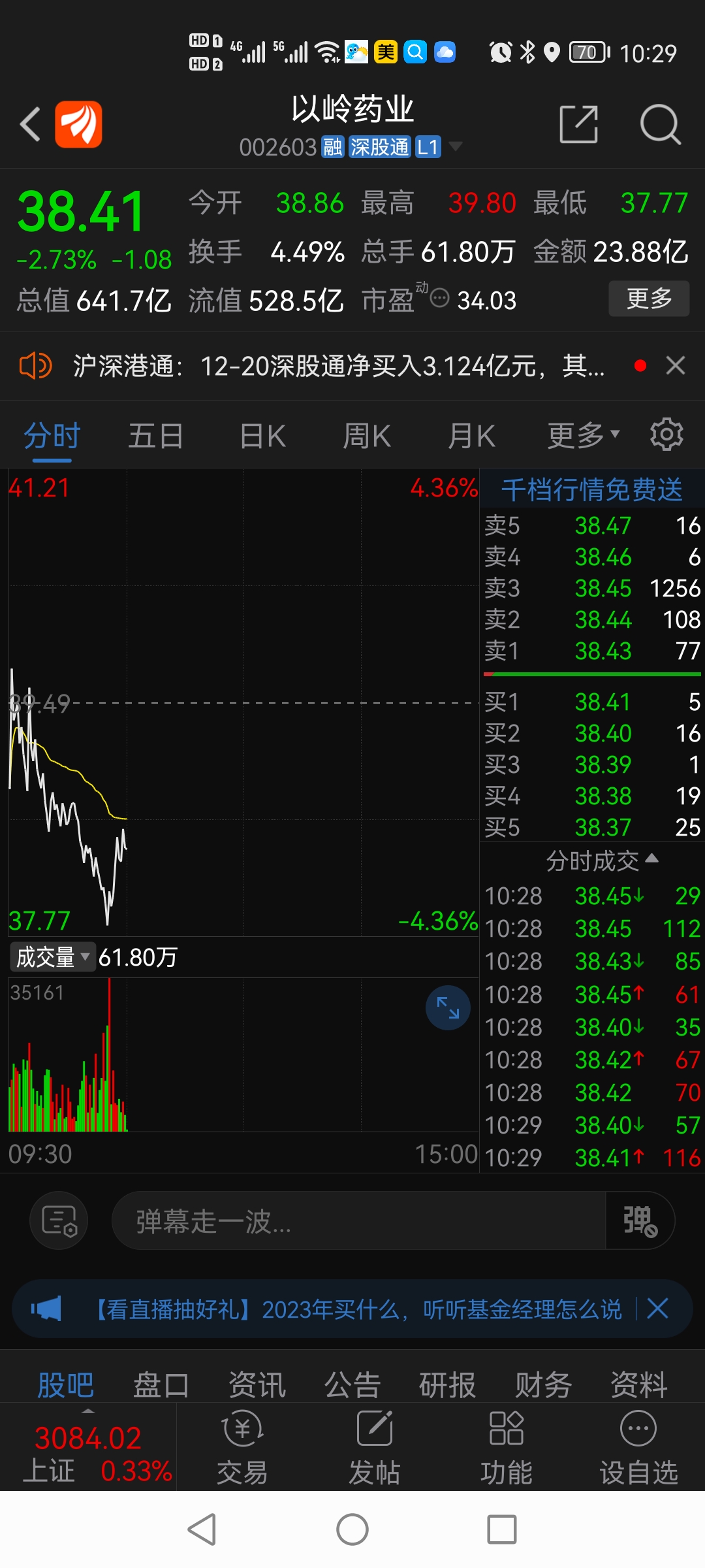 以领药业002603