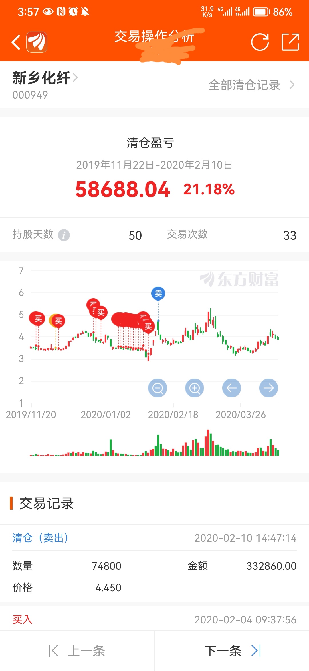 新乡化纤明天收盘价4.22元人民币_财富号_东方财富网