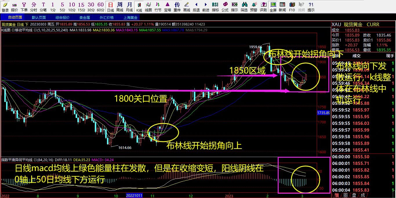 3.6号现货黄金行情解析以及操作策略布局！