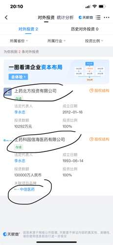 于天眼查查到的工商注册信息及公开资料。窥其前世今生，确实实力雄厚。