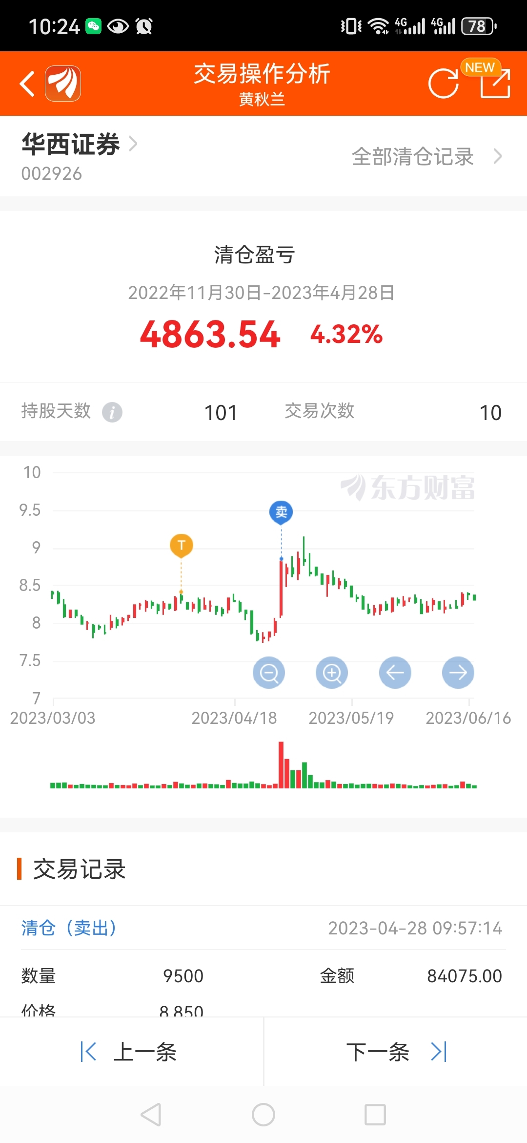 去年8.85清仓后就没在入手过,今天7.63又来了。不知道是吃肉还是喝西北风了。_华西证券(002926)股吧_东方财富网股吧