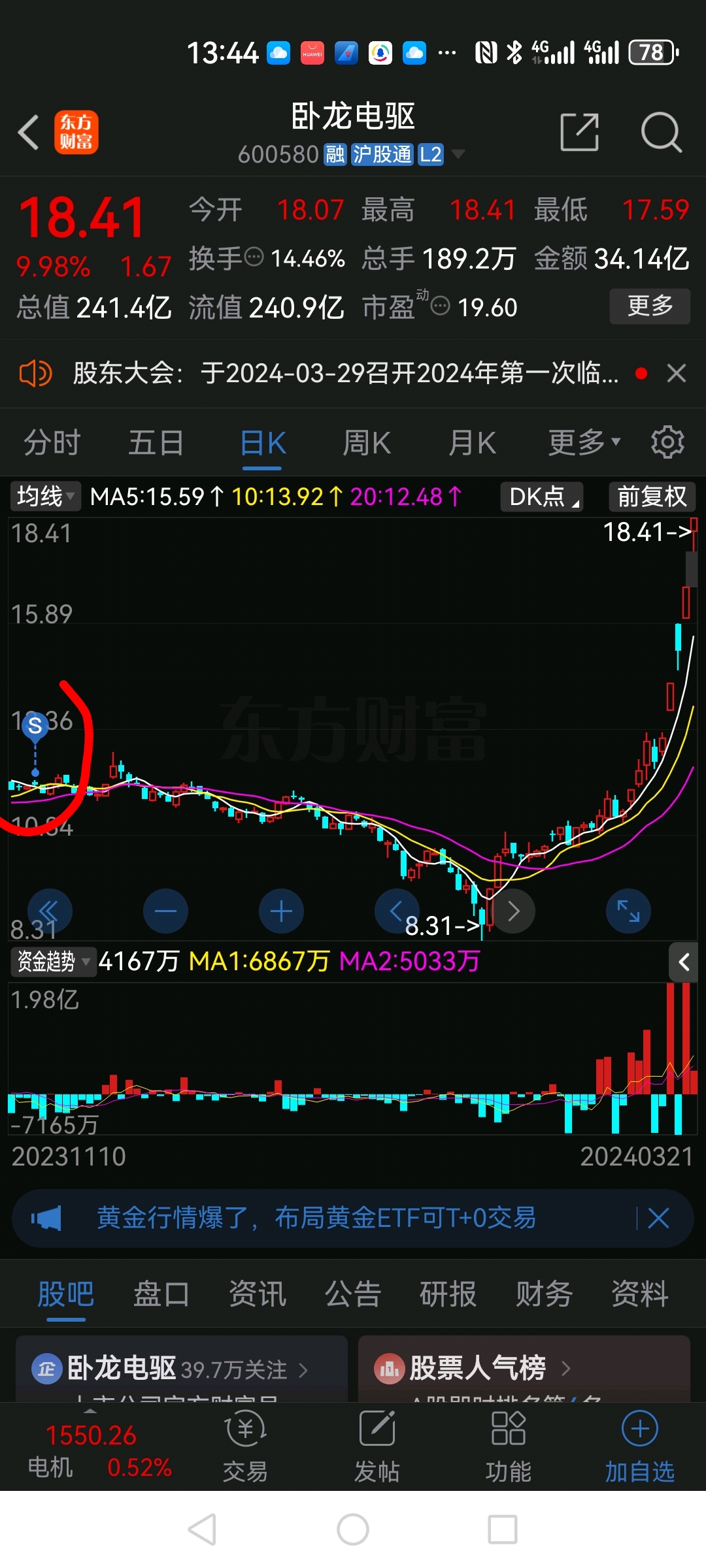 心痛到无法呼吸[哭]_卧龙电驱(600580)股吧_东方财富网股吧