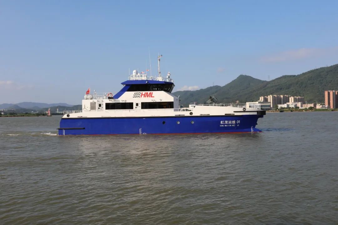 彰显品牌实力丨澳龙船艇再度签约虹茂新能源两艘全铝合金风电运维船