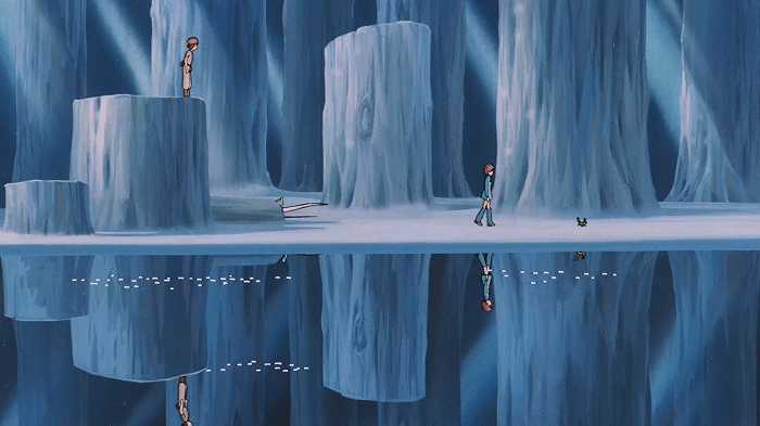 《风之谷》中干净的地下森林.