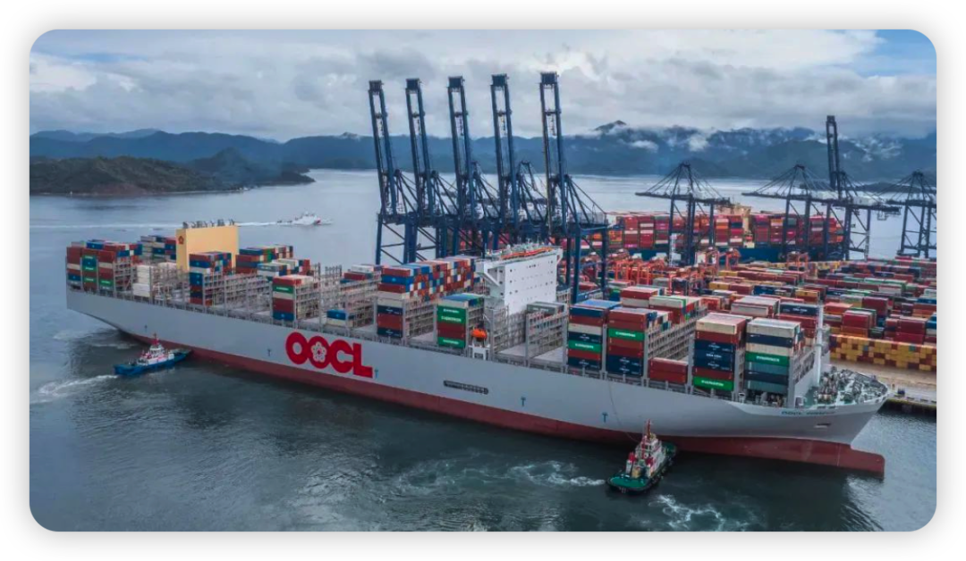 带货王的秘诀科普24000teu超大型集装箱船为什么会纷纷首航这个港口丨
