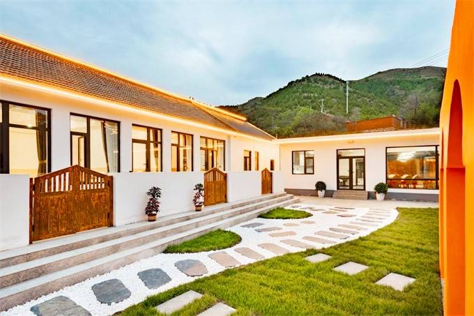 天津蓟县盘山云溪山舍民宿,占地800平,小院依山而建可俯视山景!