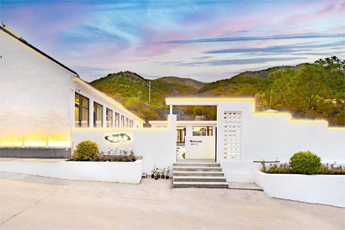 天津蓟县盘山云溪山舍民宿,占地800平,小院依山而建可俯视山景!