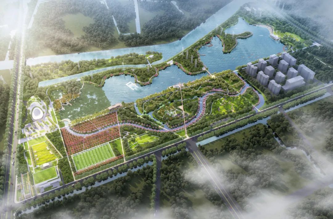 奥雅股份中标上海松江昆秀湖公园提升改造项目景观及建筑概念方案丨