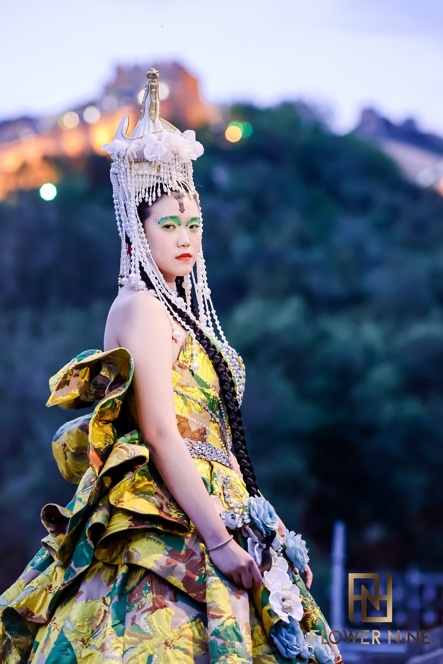 flowernine图兰朵长城大秀朴贤净万象玲珑引鎏光