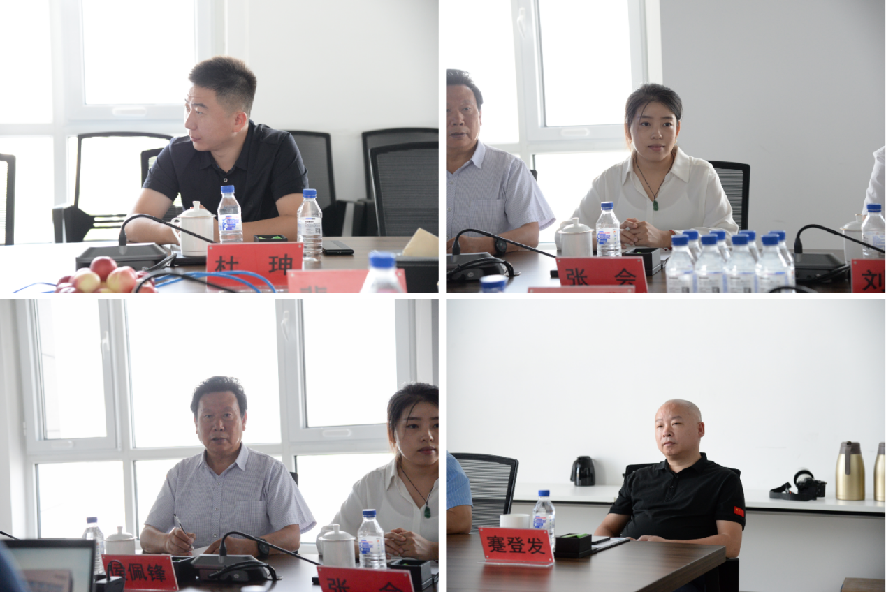 总经理王卓,首席品牌官杨红平等公司领导与到访来宾们进行了深入交流
