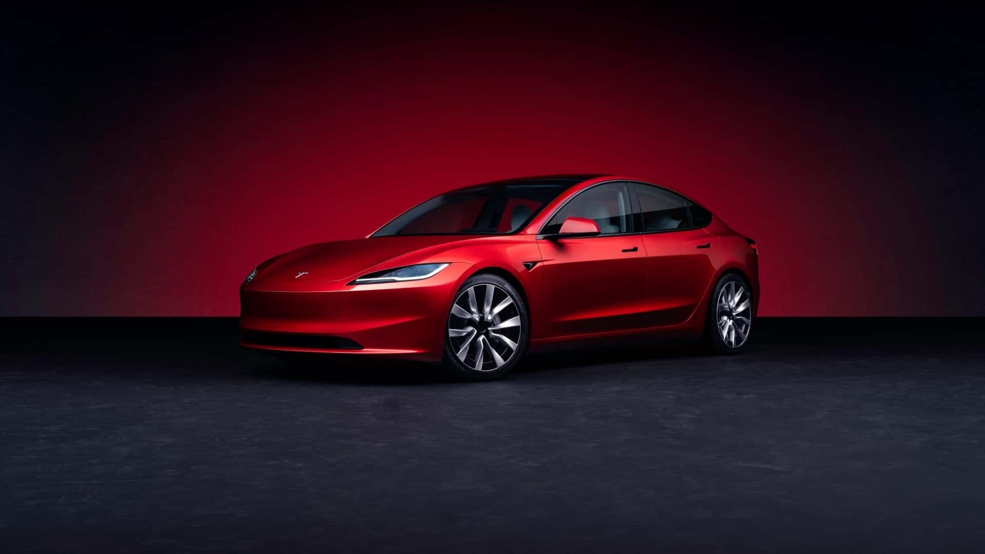 改款特斯拉model3来了2599万起