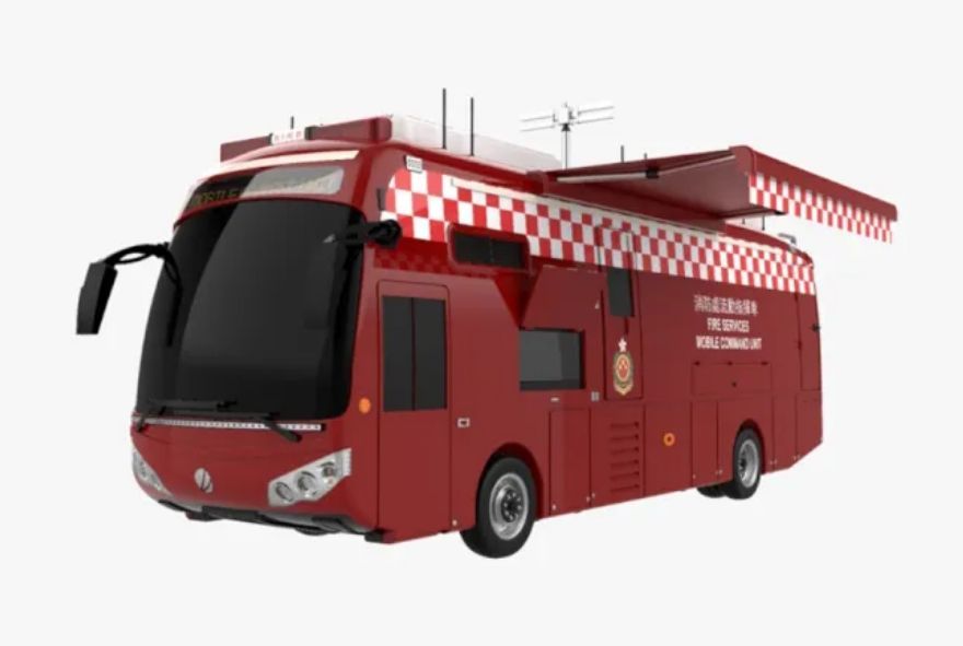 科轩动力设计开发香港消防处首辆电动流动指挥车