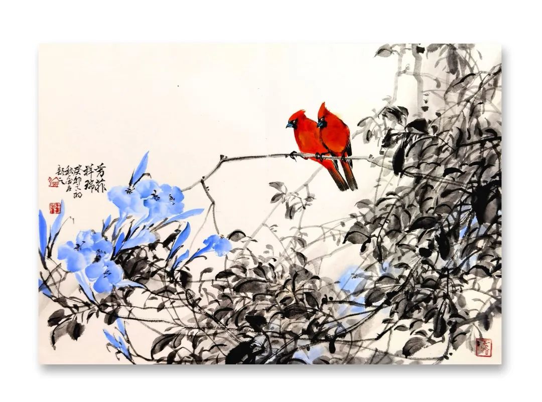 笔墨纵横写逸气一一品读王锡强花鸟画作