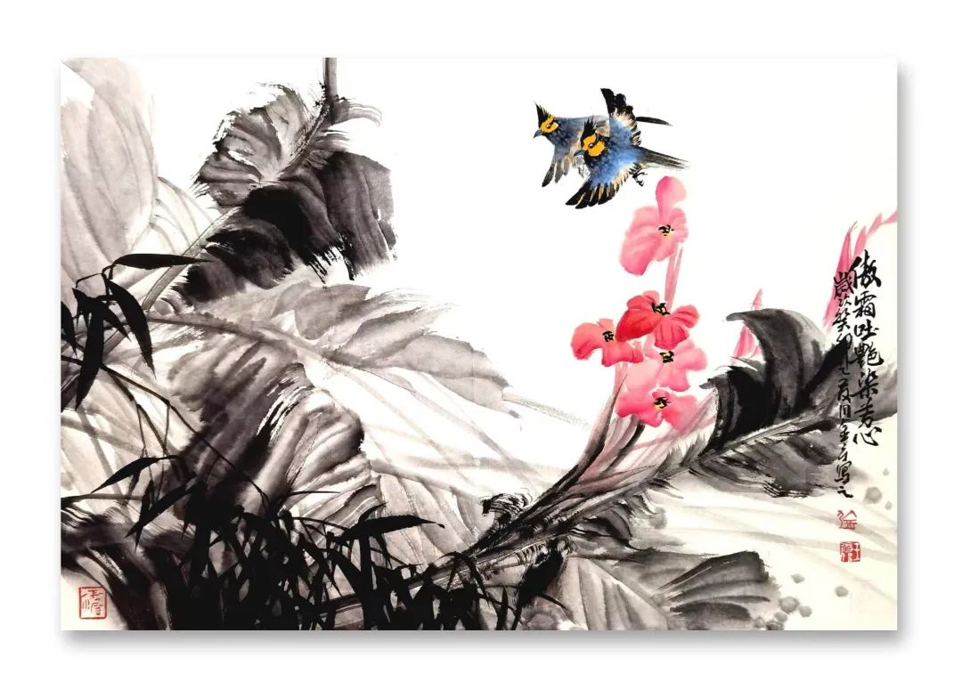 笔墨纵横写逸气一一品读王锡强花鸟画作