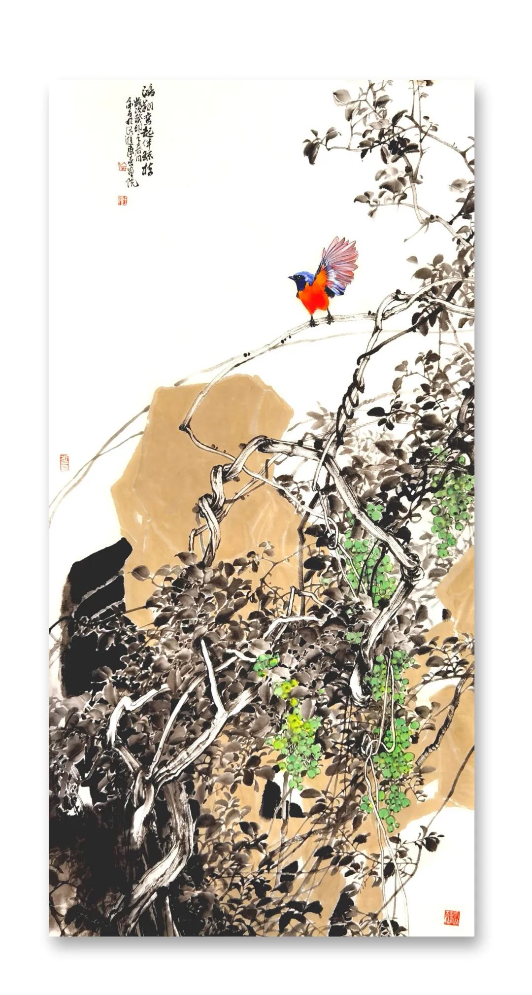 笔墨纵横写逸气一一品读王锡强花鸟画作