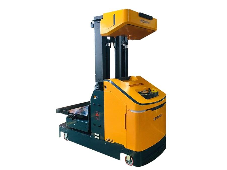 年度产品质量奖创智科技窄巷道全向移动侧叉agv