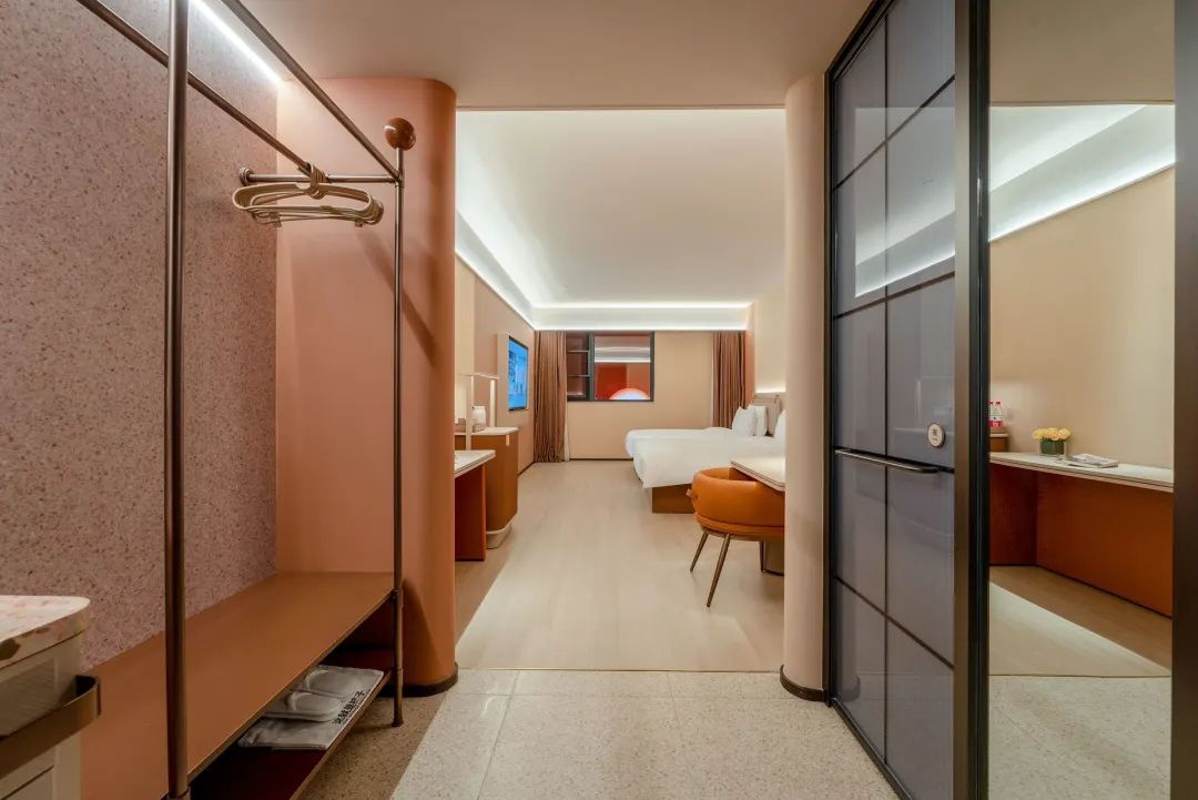 桔子酒店3.0提升了空间利用的精细度.