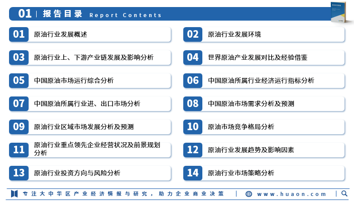 還重點分析了行業競爭格局,重點企業的經營現狀,結合原油行業的發展