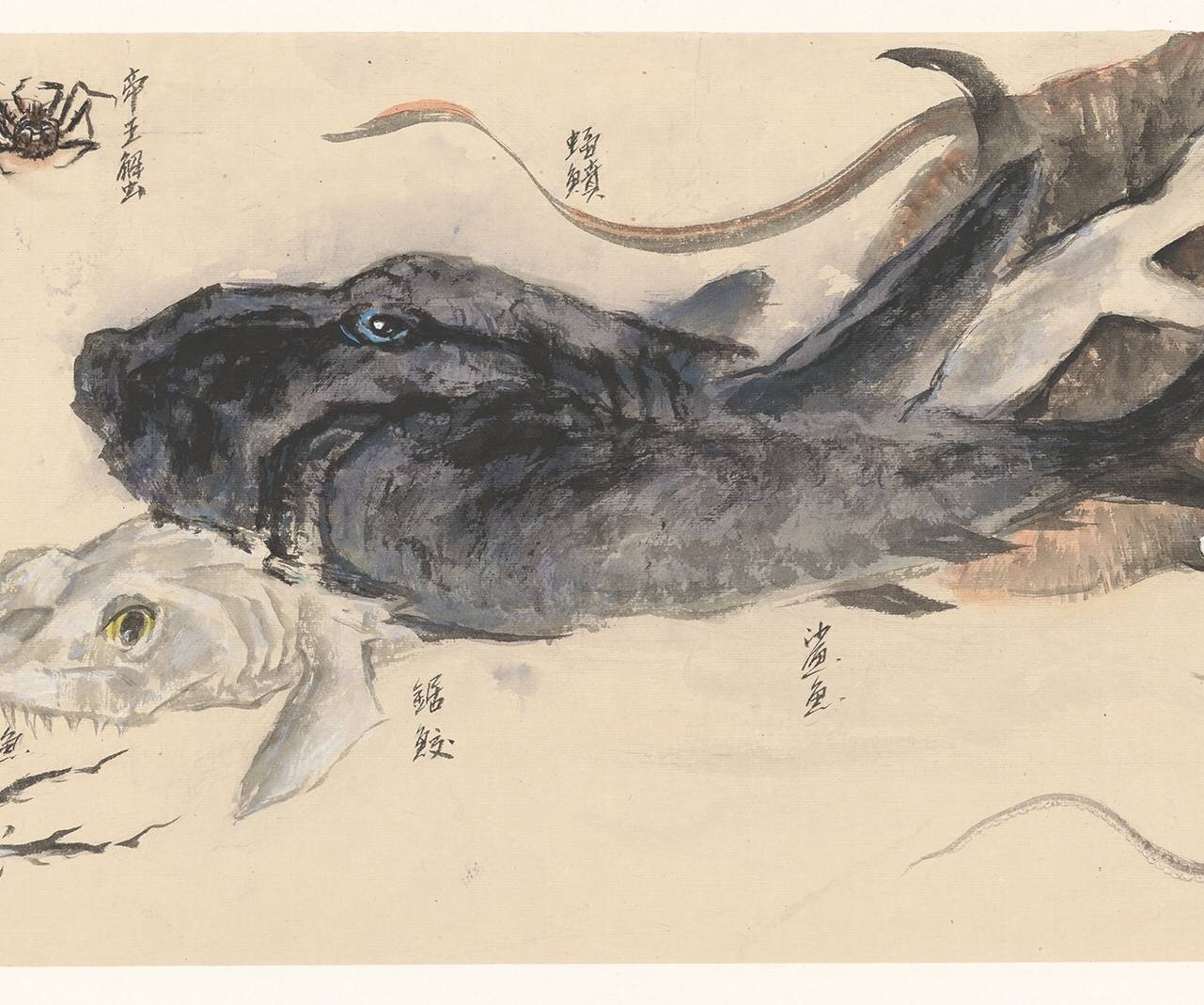 观东海渔翁张传斌教授的新画异鱼图