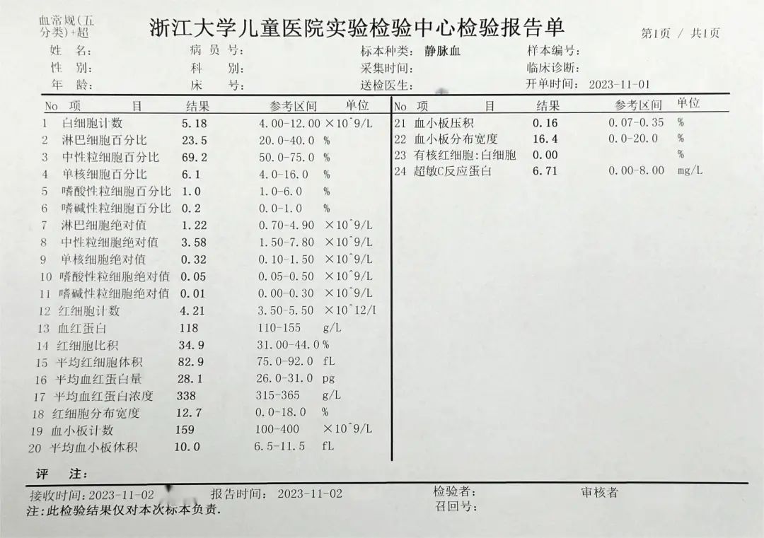 孩子感冒发烧,血常规能看出什么?