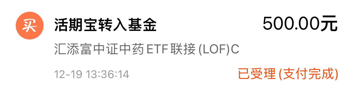 5%左右,跌的有點多啊,今天我加倉$匯添富中證中藥etf聯接(lof)c