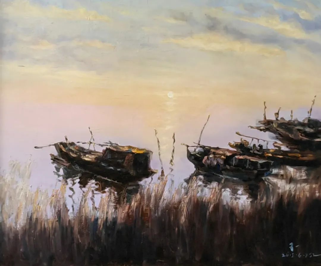 首页>创作中心>正文>王一《江南水韵》系列布面油画作品王一 布面油画