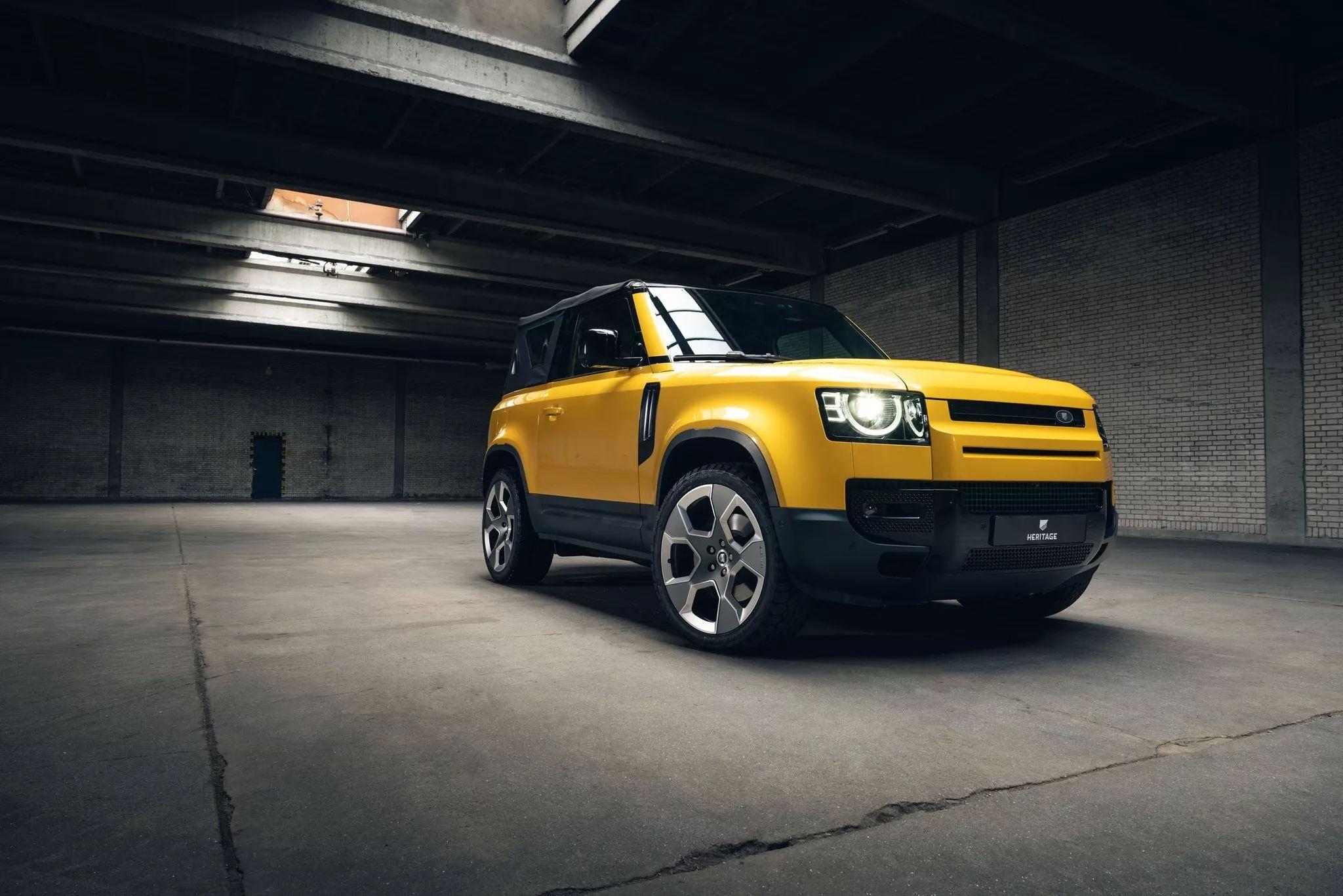 荷兰改装厂打造路虎卫士90变成敞篷车