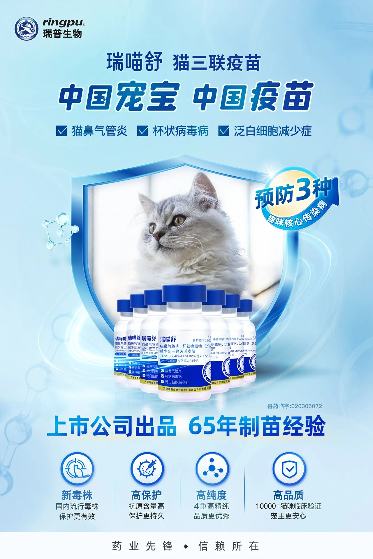 重磅！国内首批！瑞普生物猫三联成功上市！_财富号_东方财富网