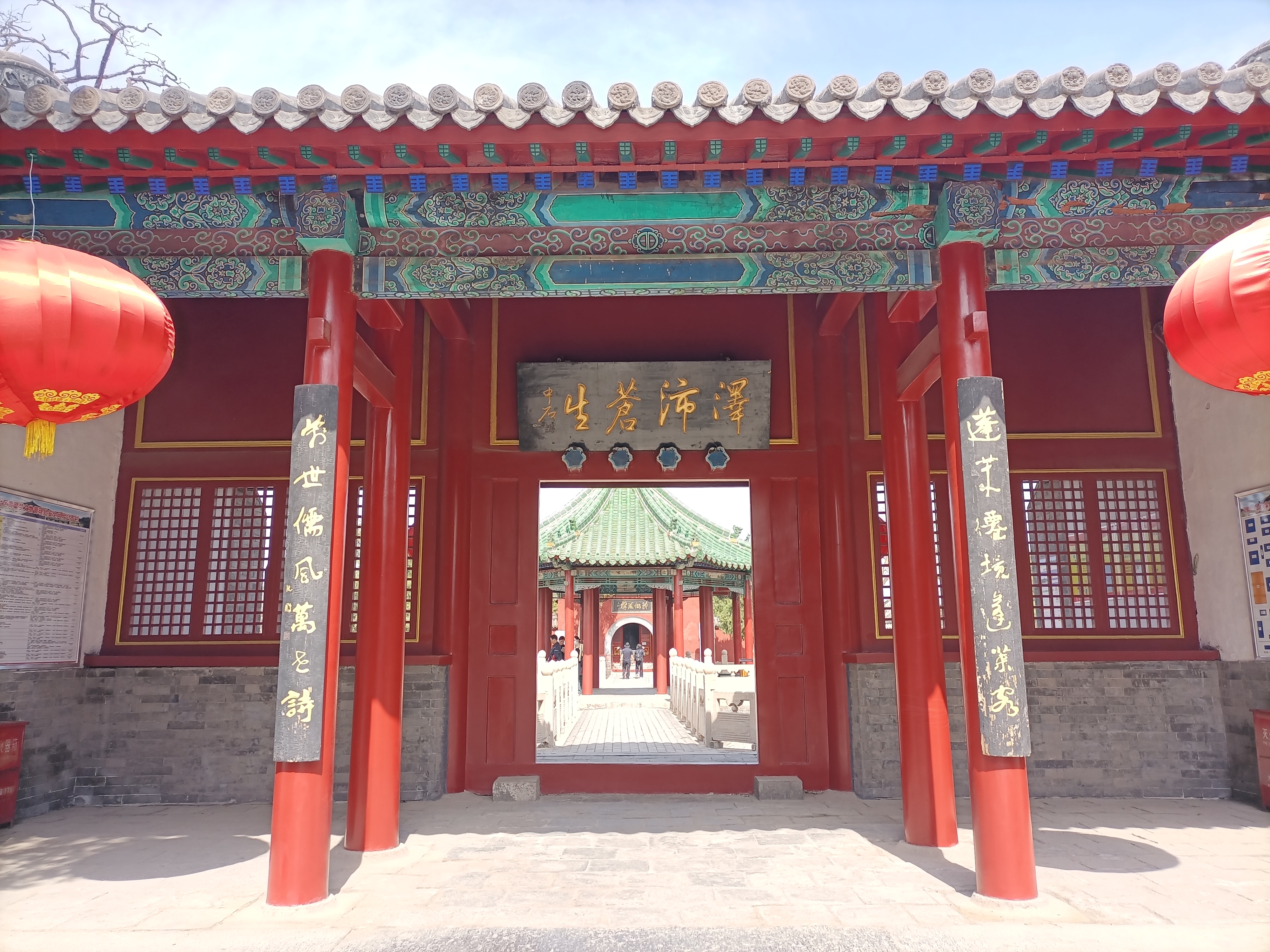 图6吕祖祠中的莲花是非常有名的.