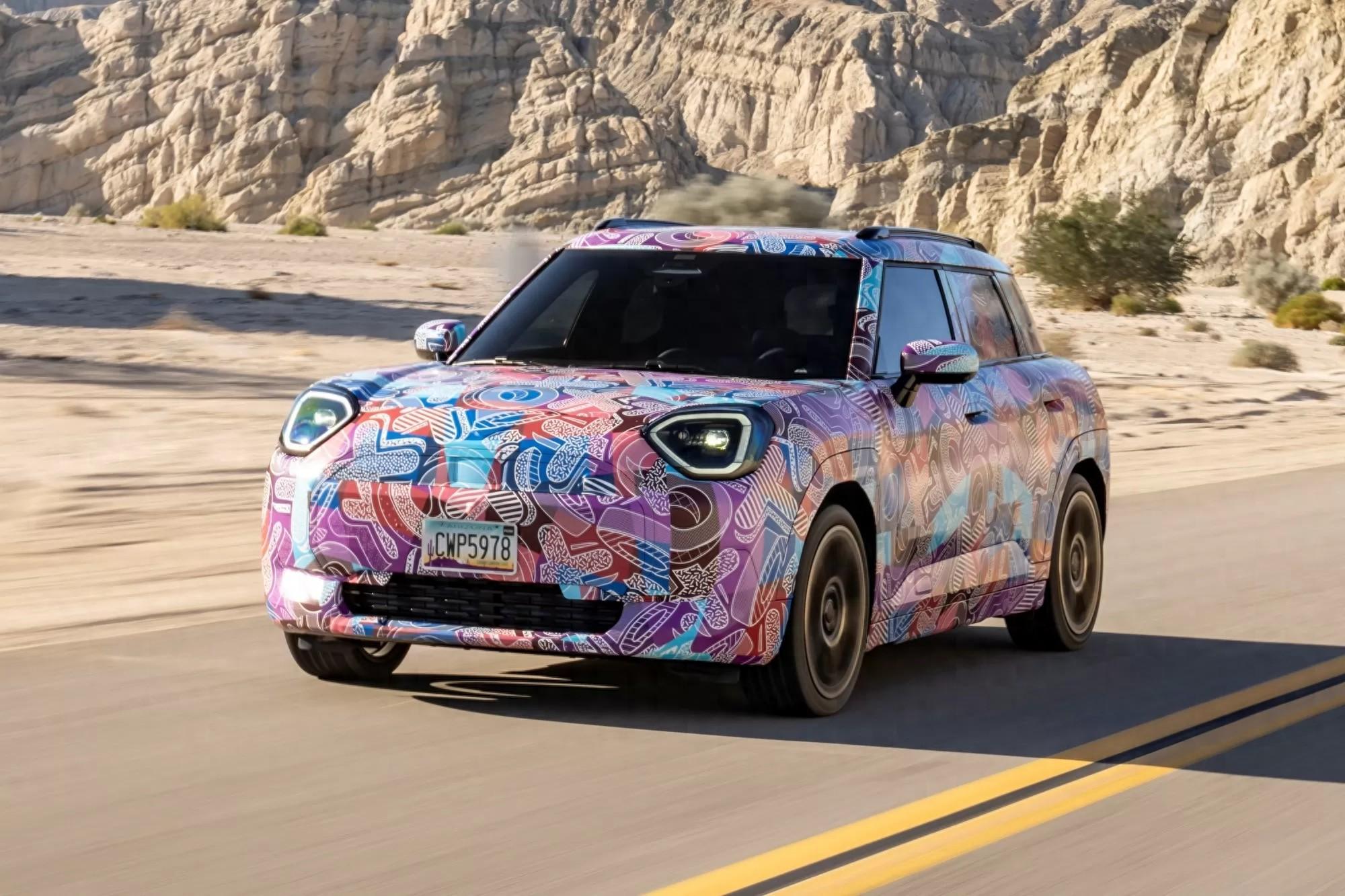 宝马mini首款真正suv电动车即将发布首张效果图曝光