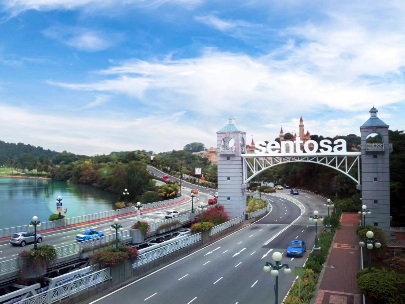 到海外吃年夜饭中新互免签证后首批团队游客到狮城过年