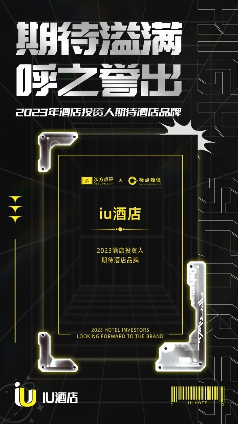 实至名归iu酒店斩获2023中国酒店投资人期待品牌奖