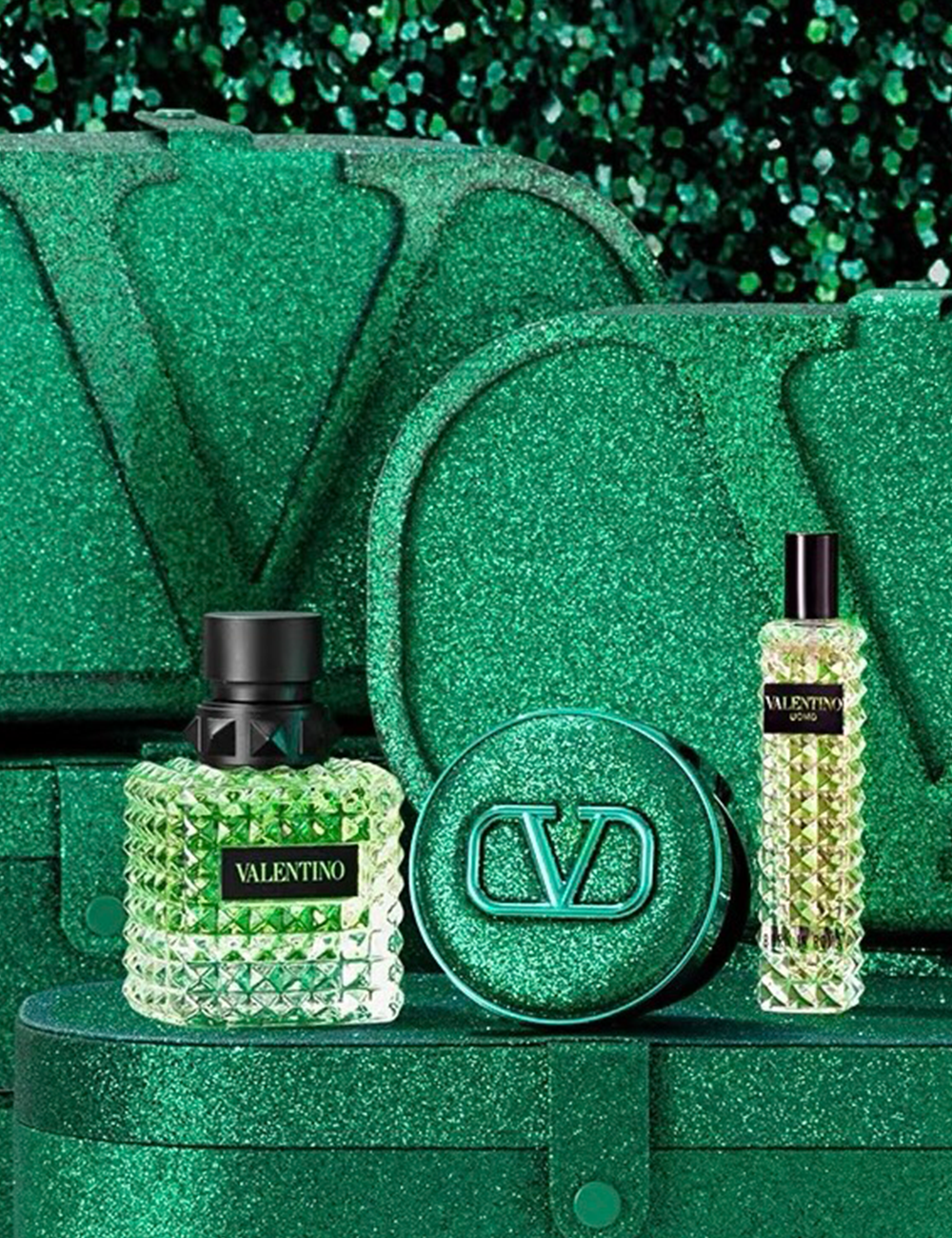 华伦天奴纵情绿礼盒/祖玛珑花开限定香水/芭比波朗petal glow高光