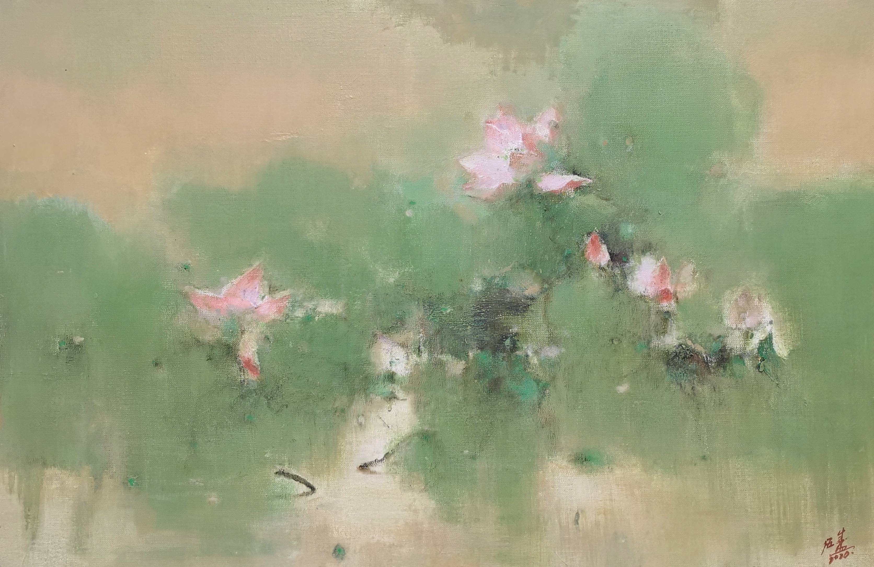 荷塘畅想伍盛先生创作作品二