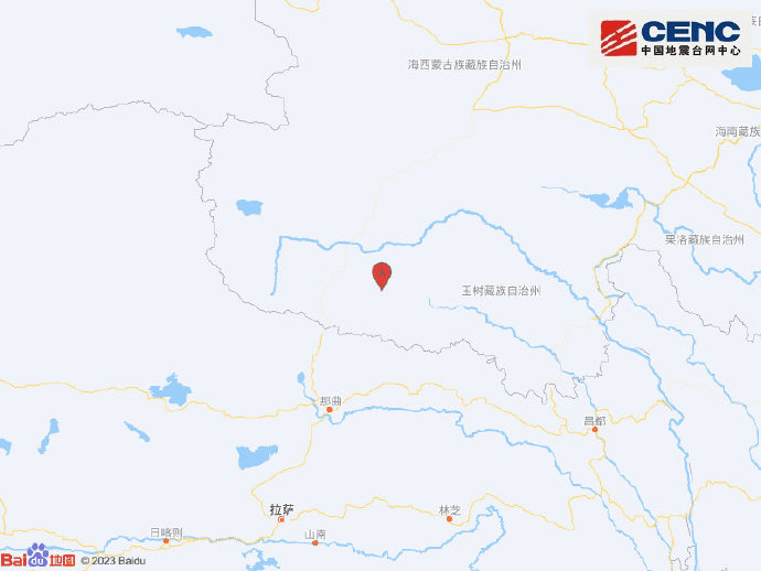 青海玉树州杂多县附近发生52级左右地震