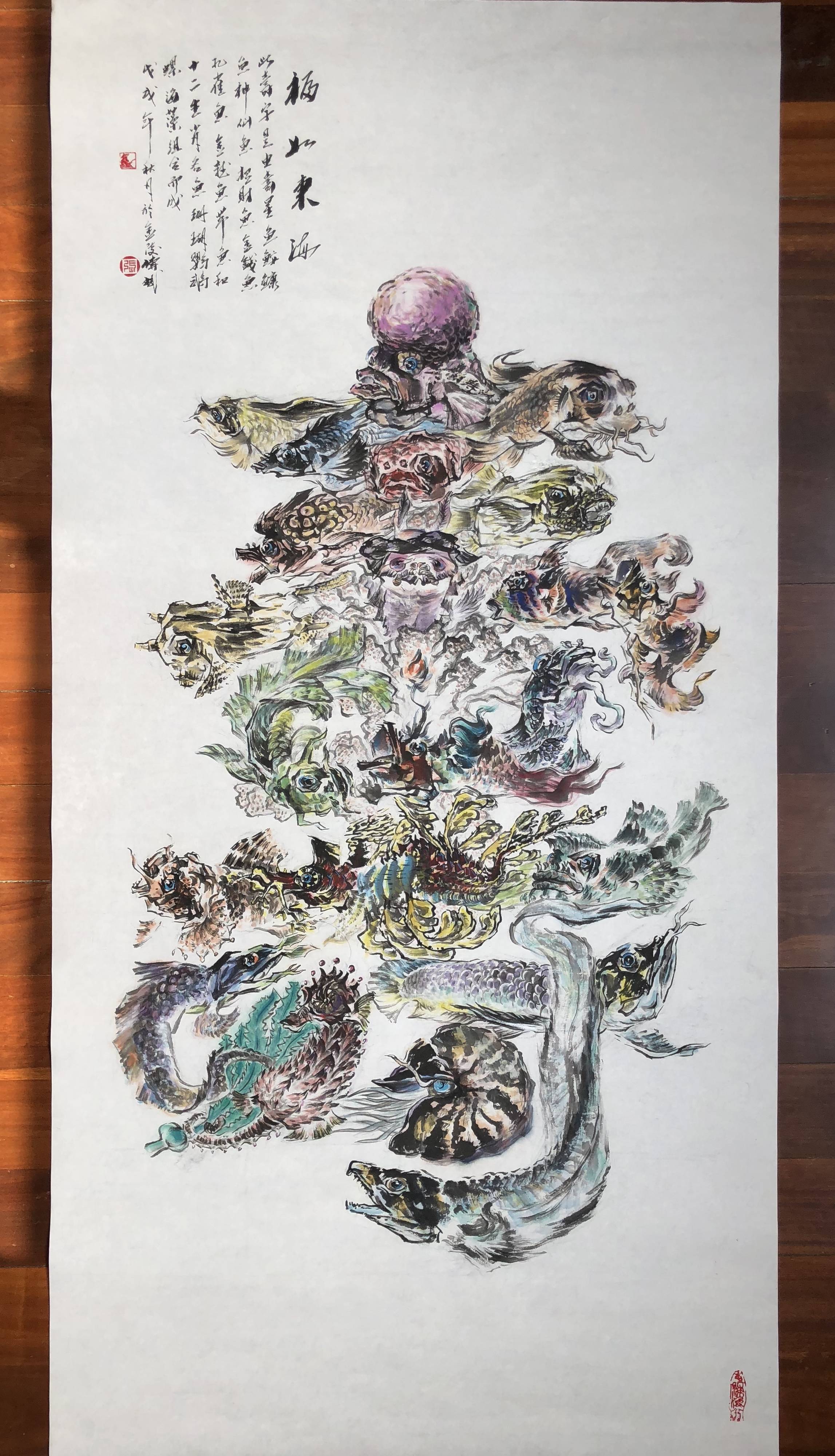 它们是:寿星鱼,鮟鱇鱼,神仙鱼,招财鱼,金钱鱼,孔雀鱼,小丑鱼,慈母鱼