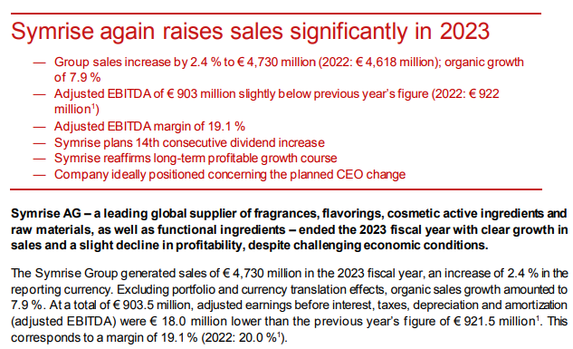 德之馨芬美意iff奇华顿四大原料巨头的最新财报释放出什么信号