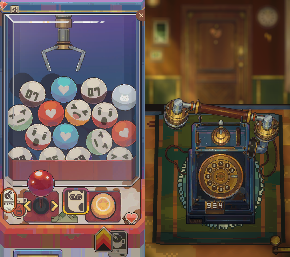 游戏要素涉及咖啡厅,像素风,甚至在开店中还设计了养猫的玩法.