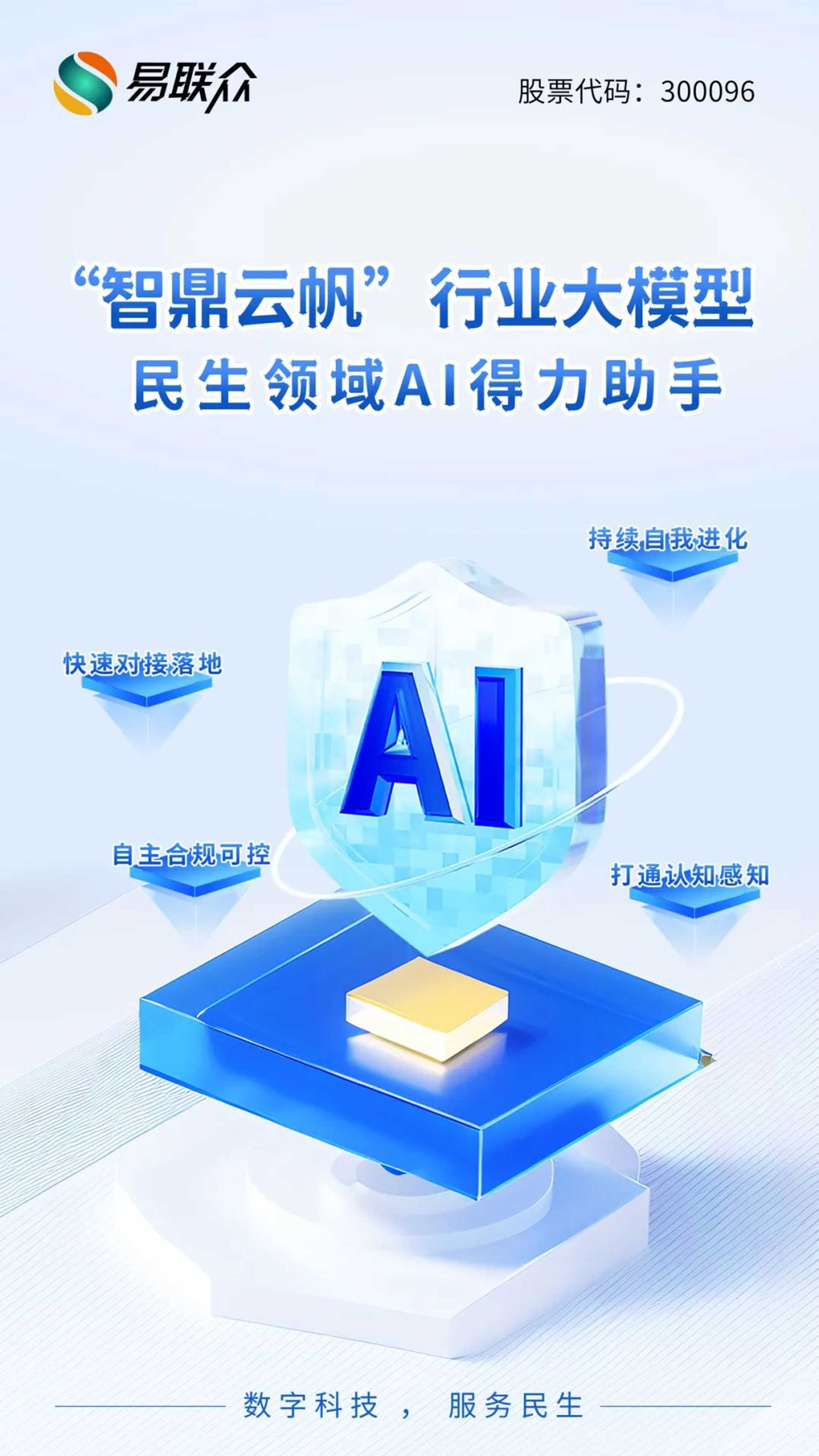 新华网报道易联众智鼎云帆行业大模型发布打造民生领域人工智能ai得力