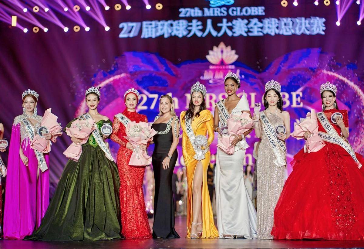 中国夫人梁芮宁荣获环球夫人大赛全球总决赛亚军