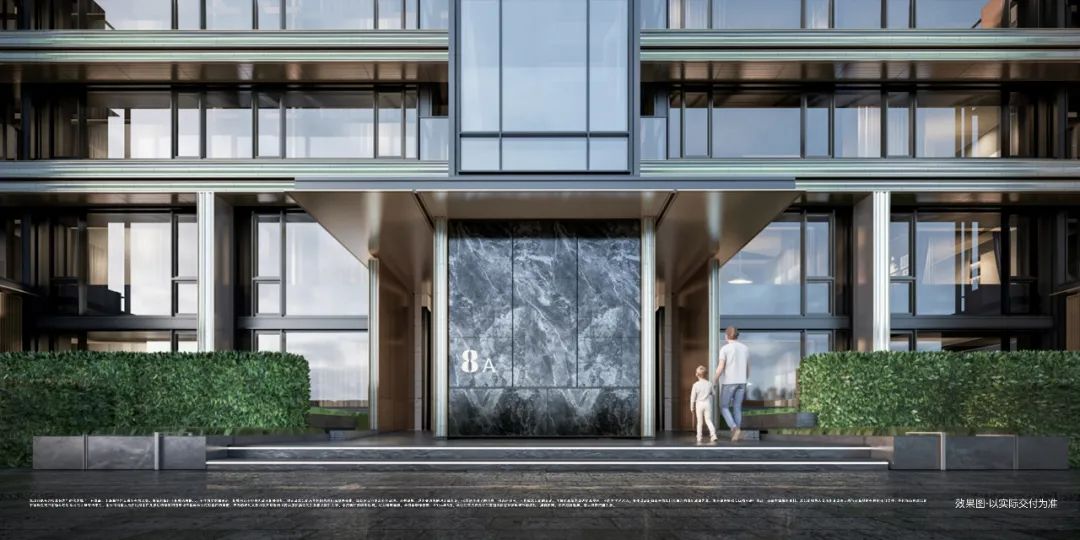 时代之城效果图叠墅中天青色陶板幕墙的运用更是让整个建筑显得摩登又